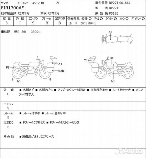 Yamaha FJR1300AS, 2020, 4512км