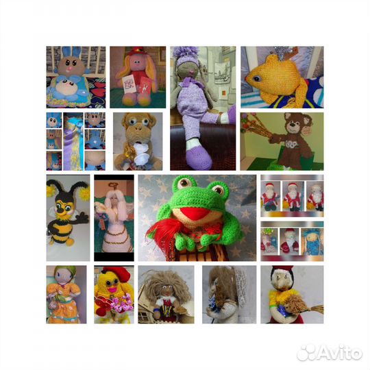 Мягкие игрушки вязаные, сувениры, амиригуми