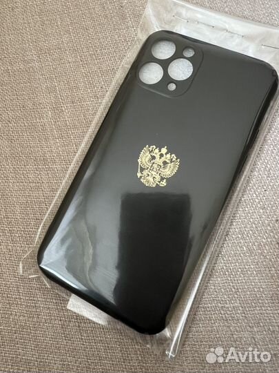 Чехол на iPhone 11 pro Сусальное золото 18 к