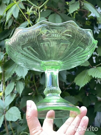 Ваза для фруктов на ножке СССР