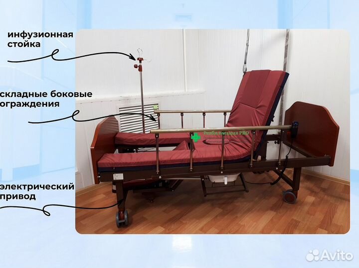 Кровать функциональная для ухода за больными