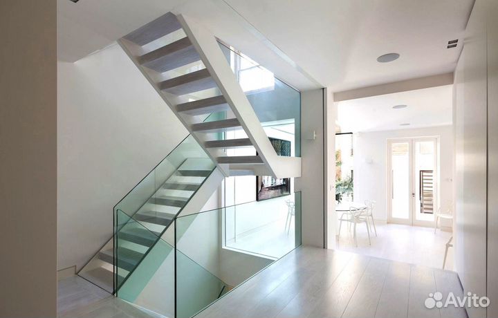 Стеклянные ограждения для лестницы