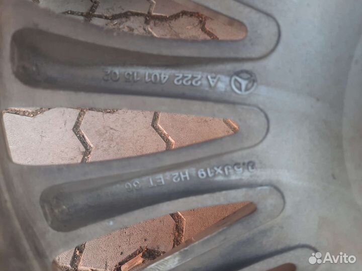 Передние и задние диски R19 на Мерседес 222