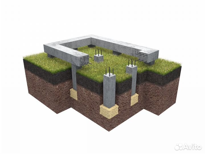 Установка Фундамента