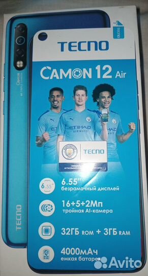 TECNO Camon 12 Air, 3/32 ГБ
