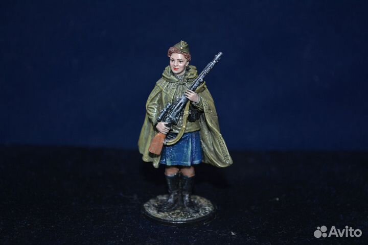 Оловянный солдатик 54 мм- ВОВ. (5 шт )