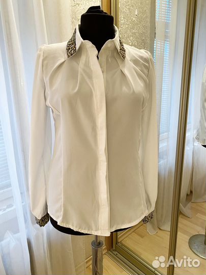 Блузка белая новая, р. 44 (S)