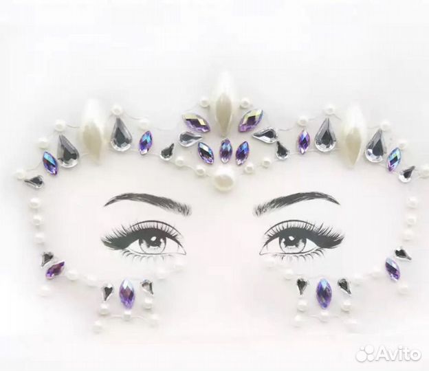 Стразы на лицо