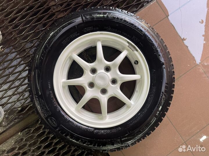 Диски subaru r14 на шинах Michelin 185/70/14