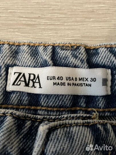 Джинсы широкие zara