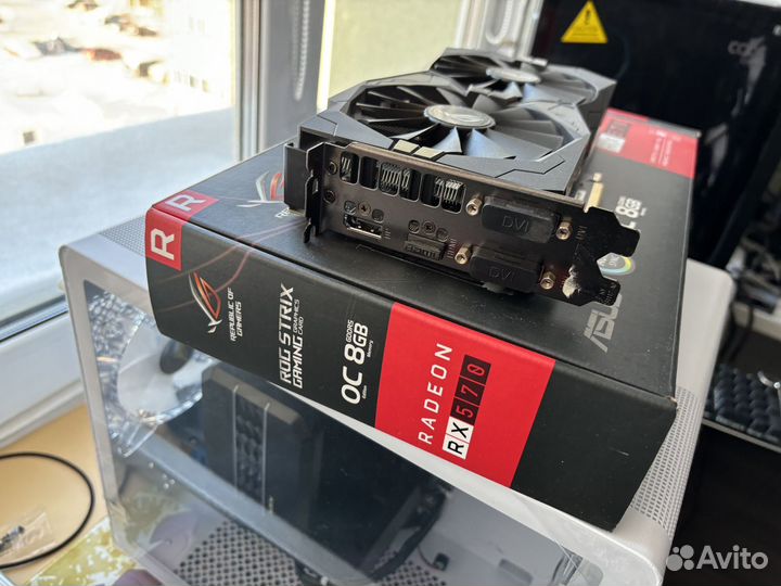 Видеокарты MSI rx 570 4GB / ROG strix 570 8GB