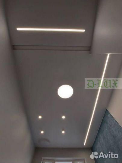 Натяжные потолки с монтажом