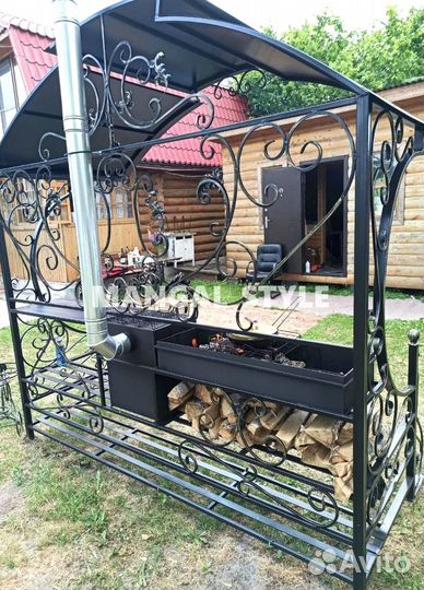 Мангал с крышей