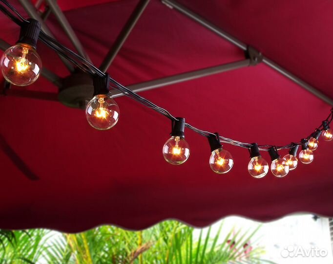 Ретро-гирлянда 7,5 метров с лампочками