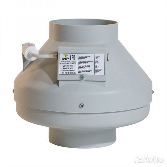 Вентилятор канальный вкк-125