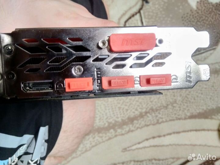 Видеокарта MSI gtx 1060 6gb на запчасти