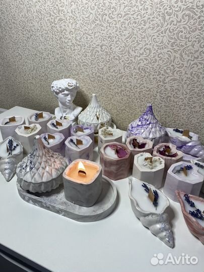 Ароматические свечи. Подсвечники на заказ