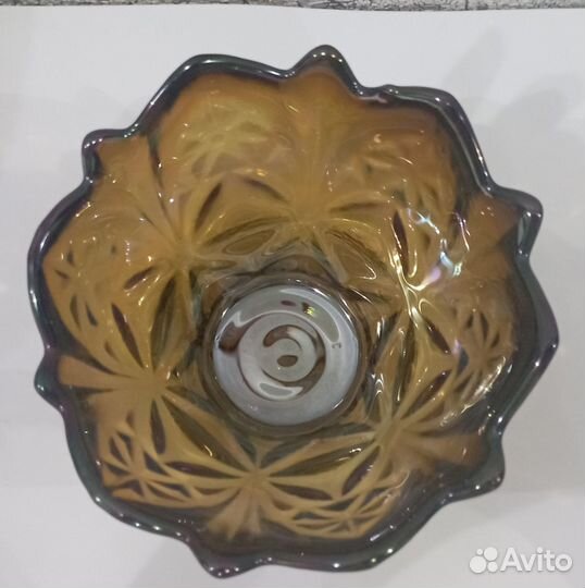 Посуда из цветного стекла СССР