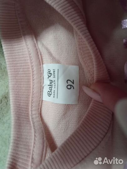 Толстовка (джемпер) для девочки новая, 92