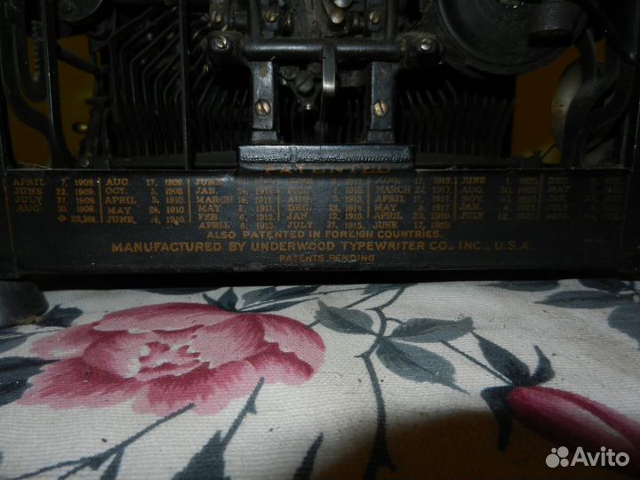 Печатная машинка Underwood