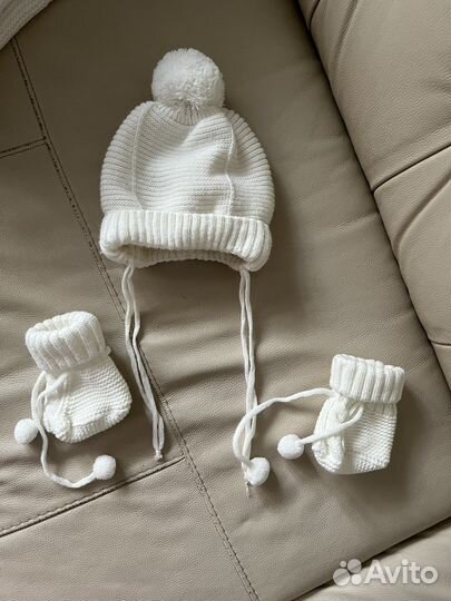 Зимний детский комплект на выписку (56 размер)