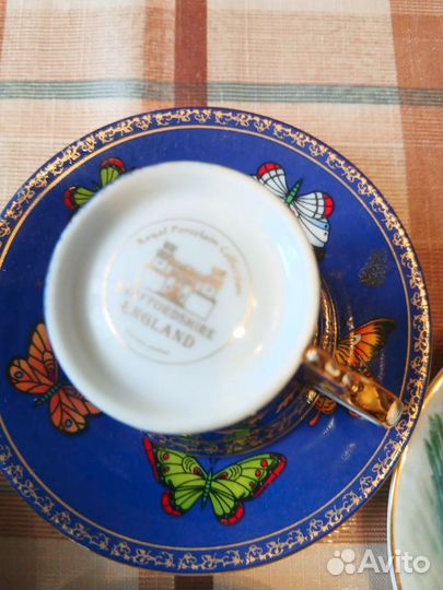 Кофейная пара. Синие из англии,а белые japan