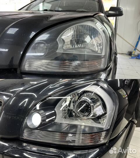 Установка bi LED линз