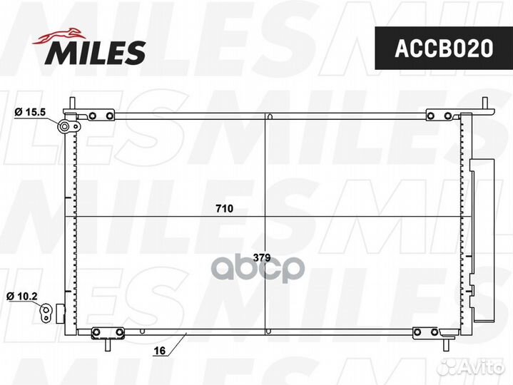 Конденсер honda CR-V 2.0/2.4 02- honda 80110-SP