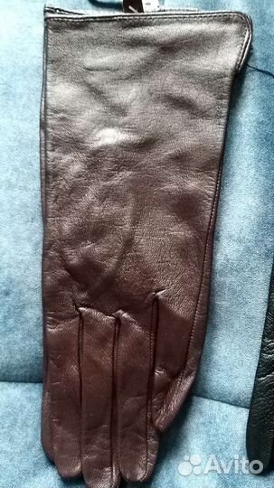 Перчатки женские кожаные 6 размер