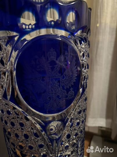 Ваза для цветов хрустальная большая