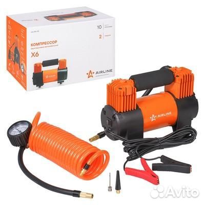 Компрессор x6 двухпоршневой (70л/мин., 10 атм, от