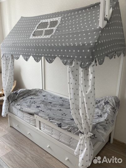 Детская кровать от 2 лет с бортиками
