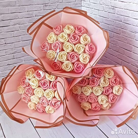 Шоколадный букет. Букет из шоколадных роз