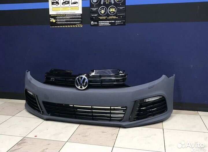 Бампер переднтй golf 6 R20