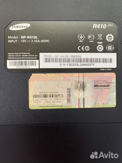 Ноутбук Samsung NP-R 410L