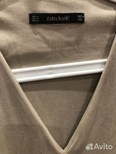 Платье Zara под замшу XS