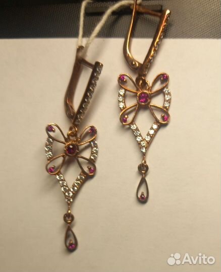 Серьги серебро