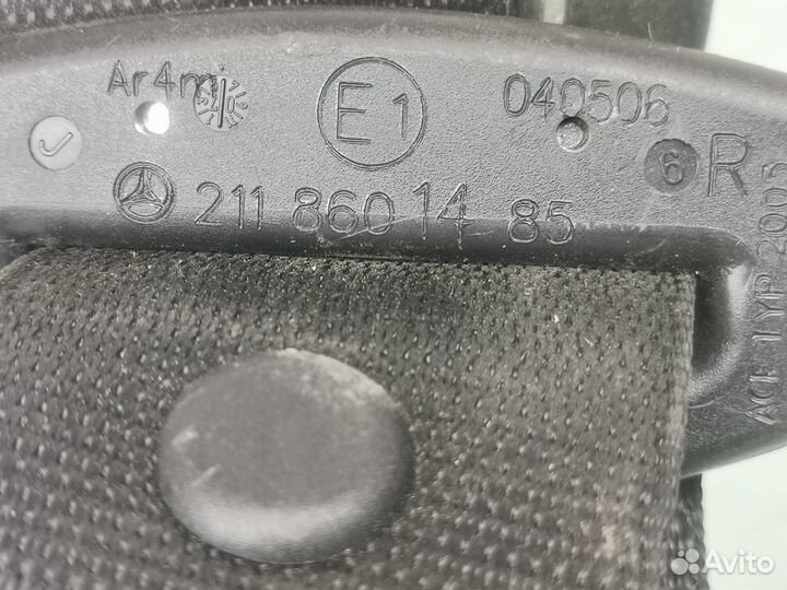 Ремень задний левый третий ряд Mercedes W211 E 211