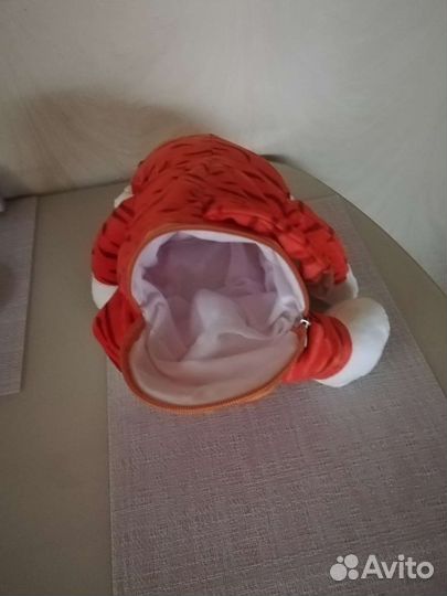 Мягкая игрушка тигрёнок с кармашком