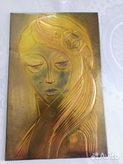 Чеканка медная СССР 