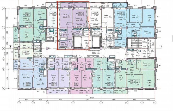 2-к. квартира, 51,5 м², 2/19 эт.