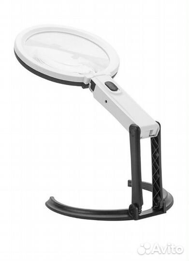 Лупа настольная складная с подсветкой