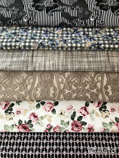 Отрезы тканей/ костюмно-плательный хлопок (Италия)