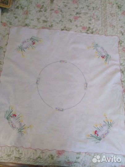 Скатерти весенние, для пасхи, винтаж