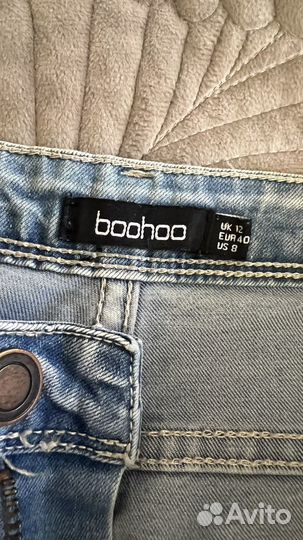 Джинсы летние lime и с вышивкой boohoo