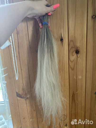 Волосы для наращивания 55 см бу