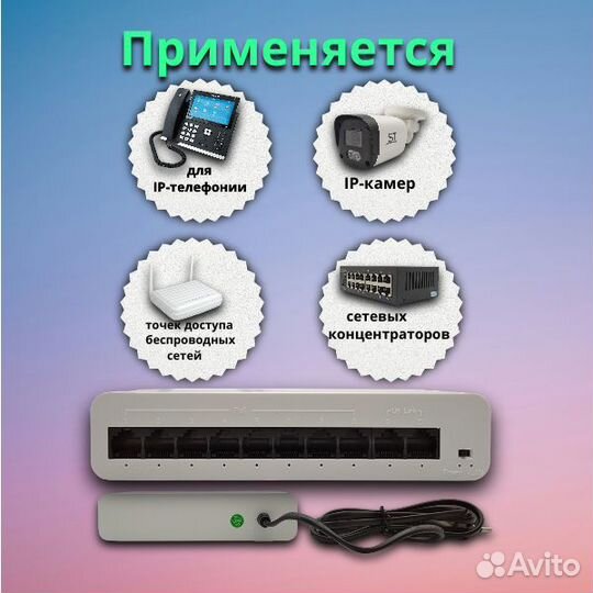 POE коммутатор 8-ми портовый ST-S811POE