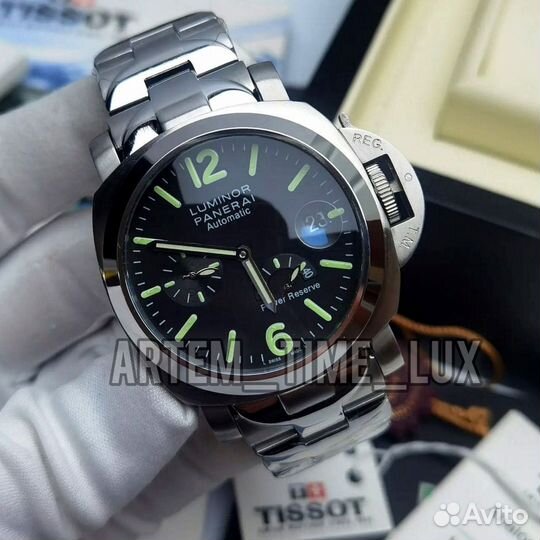 Тяжелые мужские механические часы panerai luminor