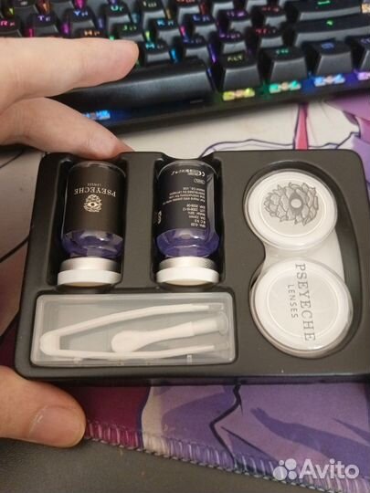 Линзы - Склеры Ренинган из Наруто на весь глаз