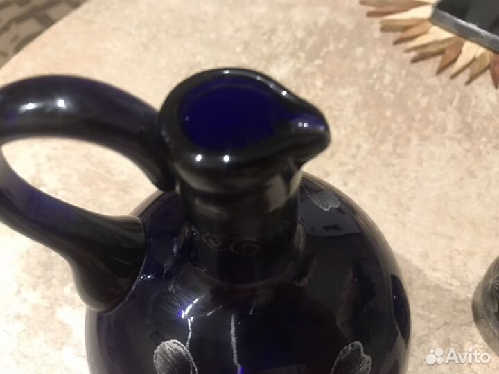 Графин(кувшин) цветное стекло СССР